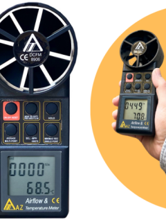 AZ 8906 Profesyonel Hava Hızı ve Hava Debisi Ölçer