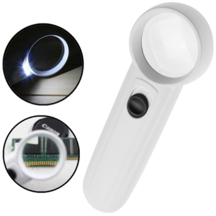 MG6B-2 El Tipi Işıklı Büyüteç 15X