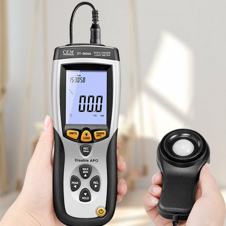 Cem DT 8809A Işık Şiddeti Kayıt Cihazı (Datalogger)