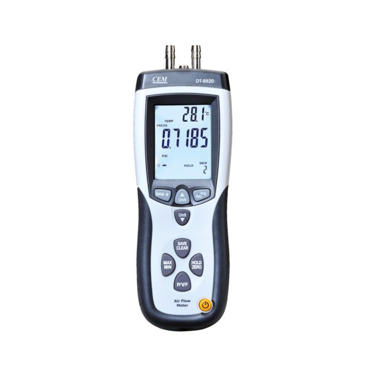 Cem DT-8920 Akış ve Fark Basınç Ölçer Cem DT-8920 Akış ve Fark Basınç Ölçer