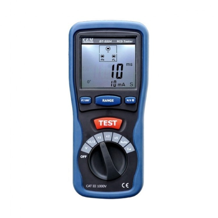DT-5554 Kaçak Akım Röle (RCD) Test Cihazı DT-5554 Kaçak Akım Röle (RCD) Test Cihazı
