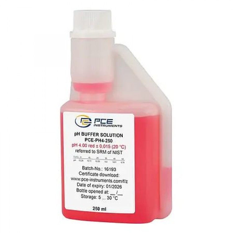 PCE KALİBRASYON ÇÖZELTİSİ 500ML | PCE-PH4-500 PCE KALİBRASYON ÇÖZELTİSİ 500ML | PCE-PH4-500