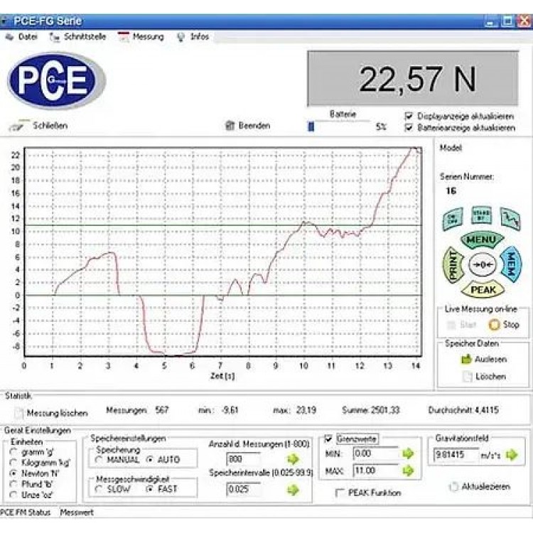 PCE TORK ÖLÇÜM CİHAZI | PCE-FB 5TS