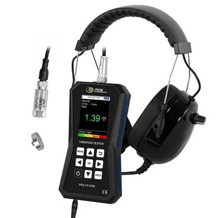 PCE VİBRASYON ÖLÇÜM CİHAZI + STETOSKOP FONKSİYONU | PCE-VT 3750