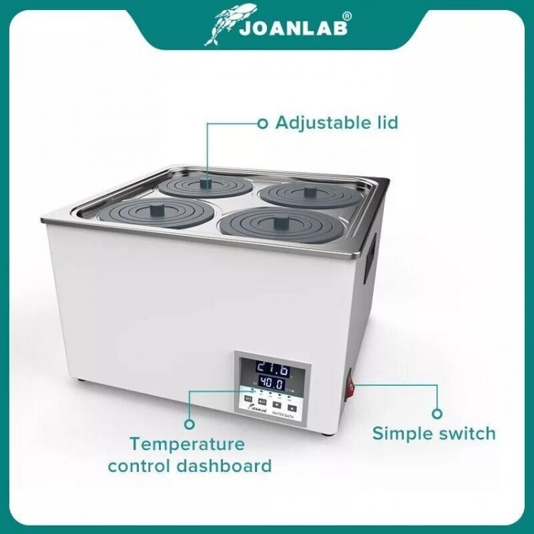 JOANLAB WB100-4F Dijital Su Banyosu RT ~ 99,9 °C, Kuru Çalışma Önleyici Modlu JOANLAB WB100-4F Dijital Su Banyosu RT ~ 99,9 °C, Kuru Çalışma Önleyici Modlu