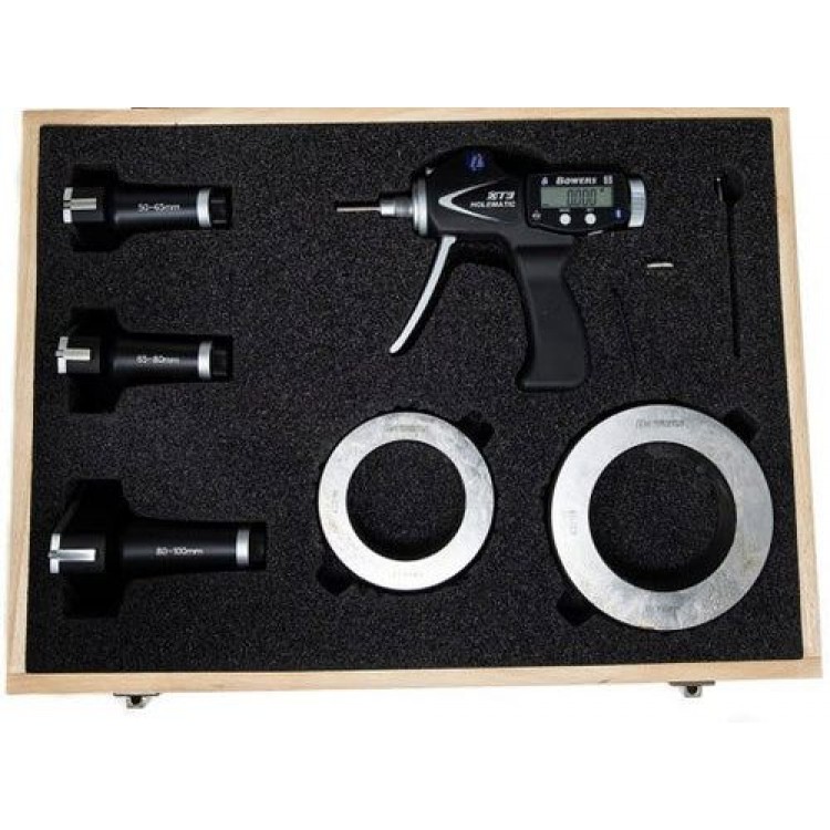 BOWERS Dijital Tabanca Tipi 3 Nokta Temaslı İç Çap Mikrometre Seti 50-100 mm | SXTH6M-BT