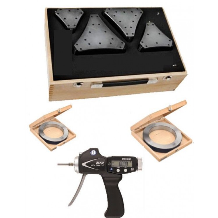 BOWERS Dijital Tabanca Tipi 3 Nokta Temaslı İç Çap Mikrometre Seti 100-200 mm | SXTH9M-BT