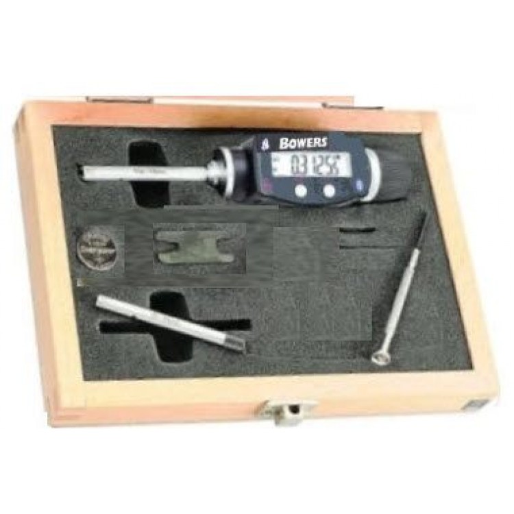 BOWERS Dijital Üç Nokta Temaslı İç Çap Mikrometre Seti 6-10mm/1/4-3/8" | SXTD3U-BT