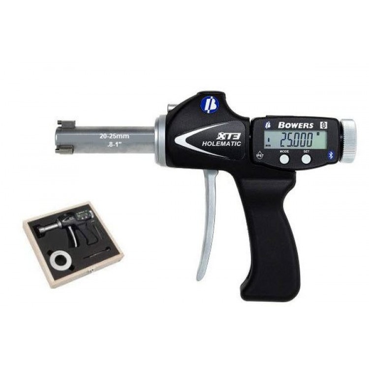 BOWERS Dijital Tabanca Tipi İç Çap Mikrometresi 20-25 mm (0,8-1 inç) | XTH20M-BT