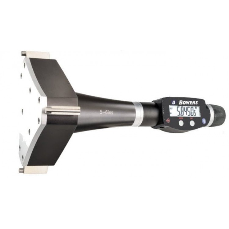BOWERS Dijital Tabanca Saplı İç Çap Mikrometresi 5"-6" | XTD125i-BT