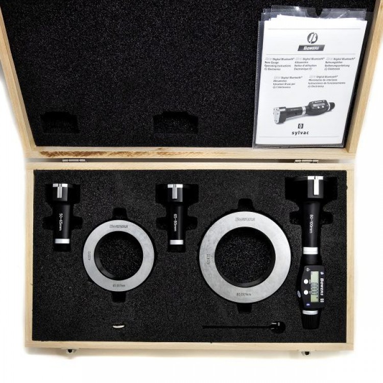 BOWERS Dijital 3 Nokta Temaslı İç Çap Mikrometre Seti 50-100mm | SXTD6M-BT