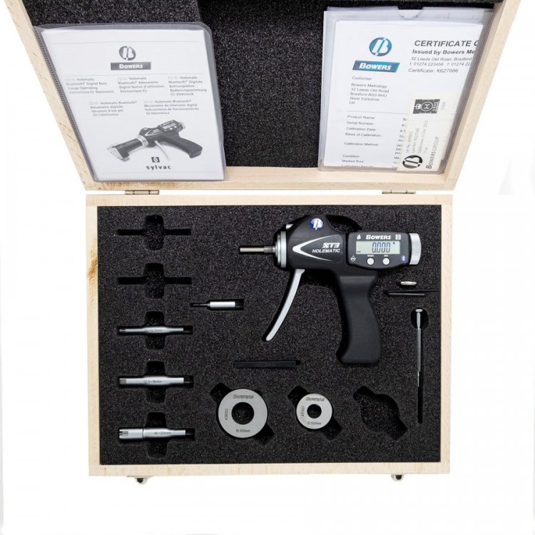 BOWERS Dijital Tabanca Tipi 3 Nokta Temaslı İç Çap Mikrometre Seti 10-20 mm | SXTH4M-BT