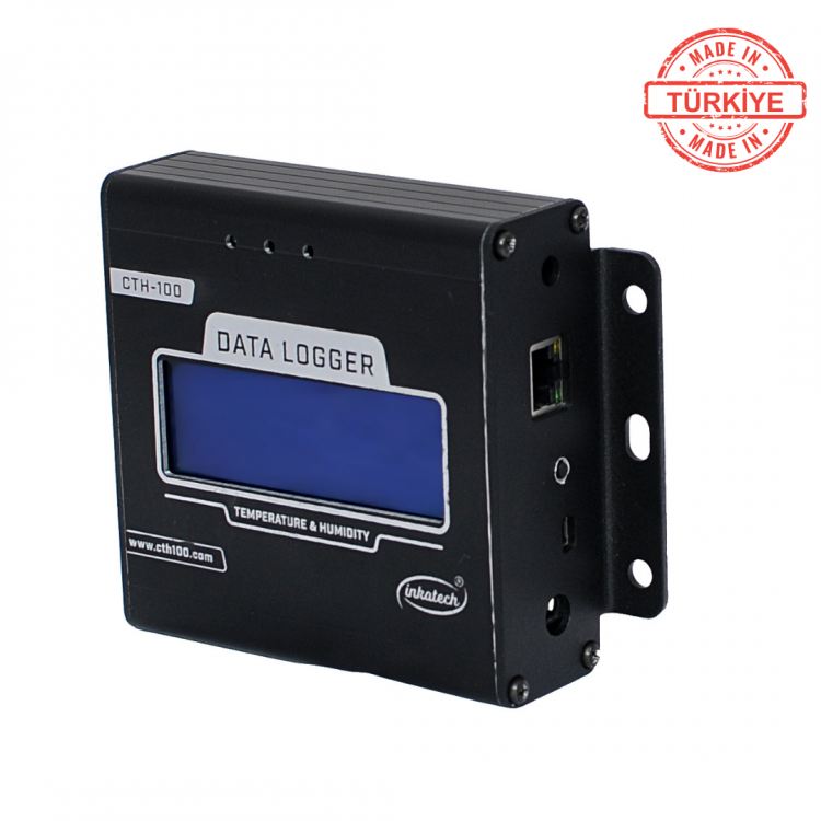 CTH100 - Ethernet Bağlantılı Sıcaklık ve Nem Takip Cihazı CTH100 - Ethernet Bağlantılı Sıcaklık ve Nem Takip Cihazı