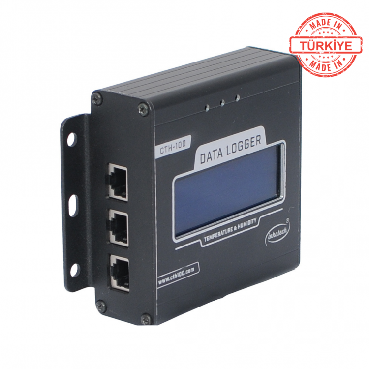 CTH100 - Ethernet Bağlantılı Sıcaklık ve Nem Takip Cihazı CTH100 - Ethernet Bağlantılı Sıcaklık ve Nem Takip Cihazı