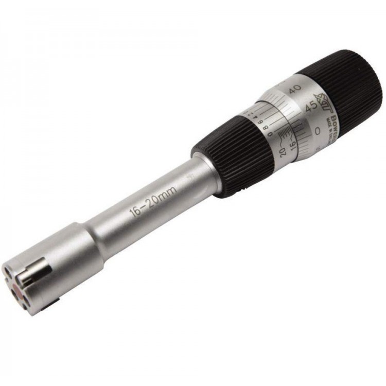 BOWERS MXTA Micro Mekanik 3 Nokta Temaslı İç Çap Mikrometresi 16-20mm | MXTA16M