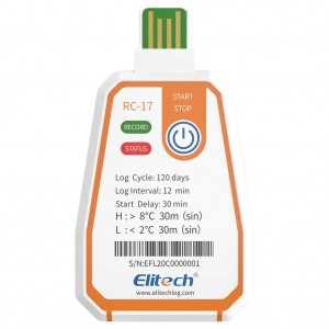 Elitech RC-17 Tek Kullanımlık USB PDF Sıcaklık Data Logger Elitech RC-17 Tek Kullanımlık USB PDF Sıcaklık Data Logger
