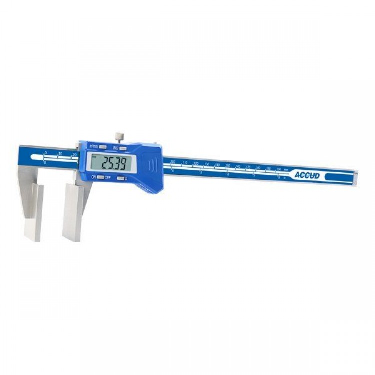 Accud Dijital Kumpas Geniş Çeneli 0-150mm / 0-6''  / 167-006-11