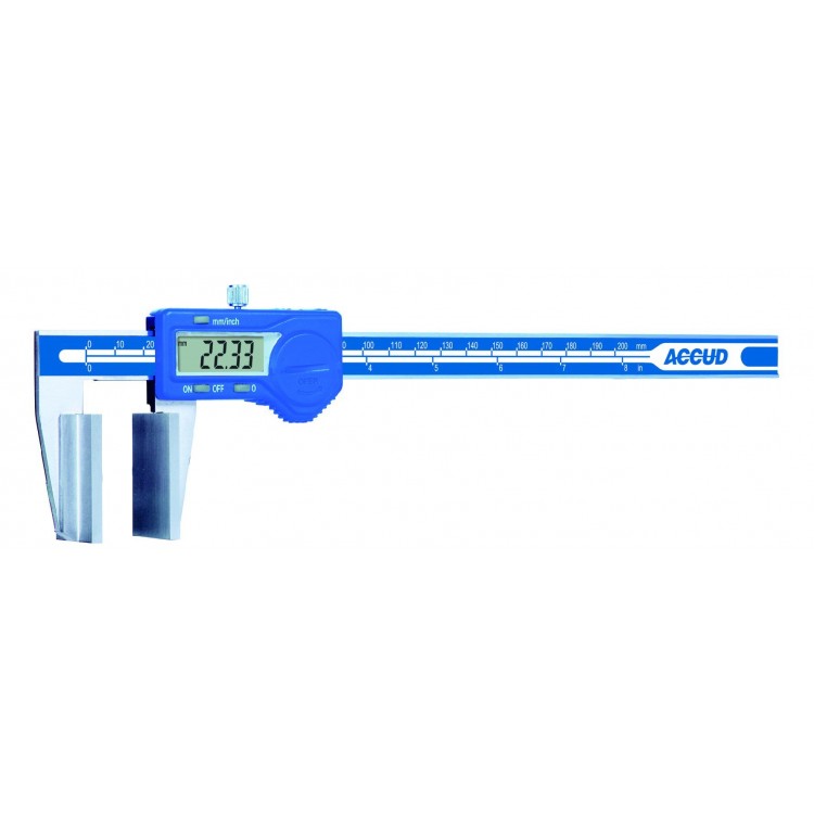Accud Dijital Kumpas Geniş Çeneli 0-300mm / 0-12''  / 167-012-11