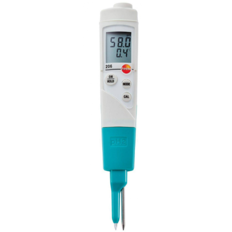Testo 206 pH2 pH ve Sıcaklık Ölçer (Yarı-Katı Gıda) 0563 2062