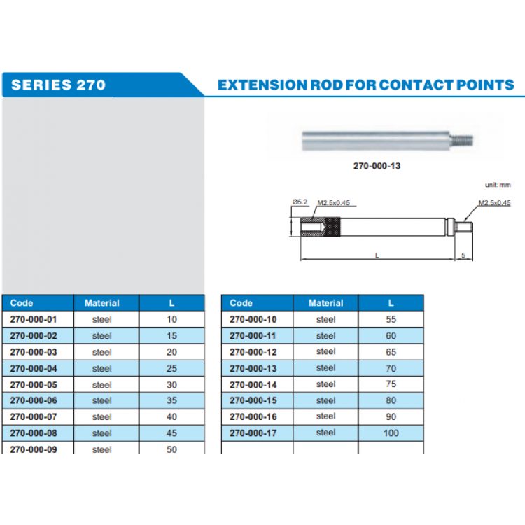 ACCUD Komparatör Saatleri İçin Uzatma | 270-000-01