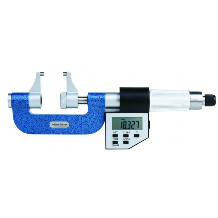 Accud Dijital Kumpas Tipi Mikrometre 0-25mm | 338-001-01