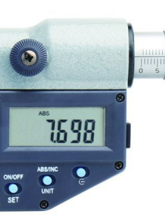 Accud Dijital Silindirik Uçlu Boru Et Kalınlığı Mikrometresi 0-25mm | 380-001-01