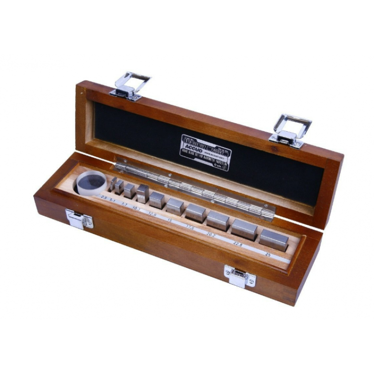 ACCUD Mikrometre Kontrolü İçin Mastar Seti  | 518-001-01