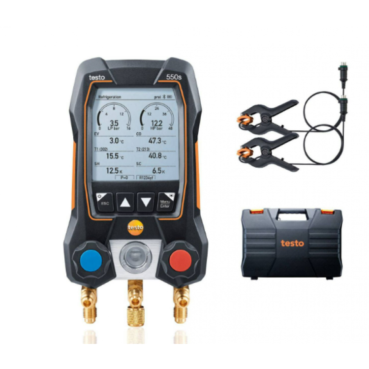 Testo 550S Akıllı Dijital Manifold Seti