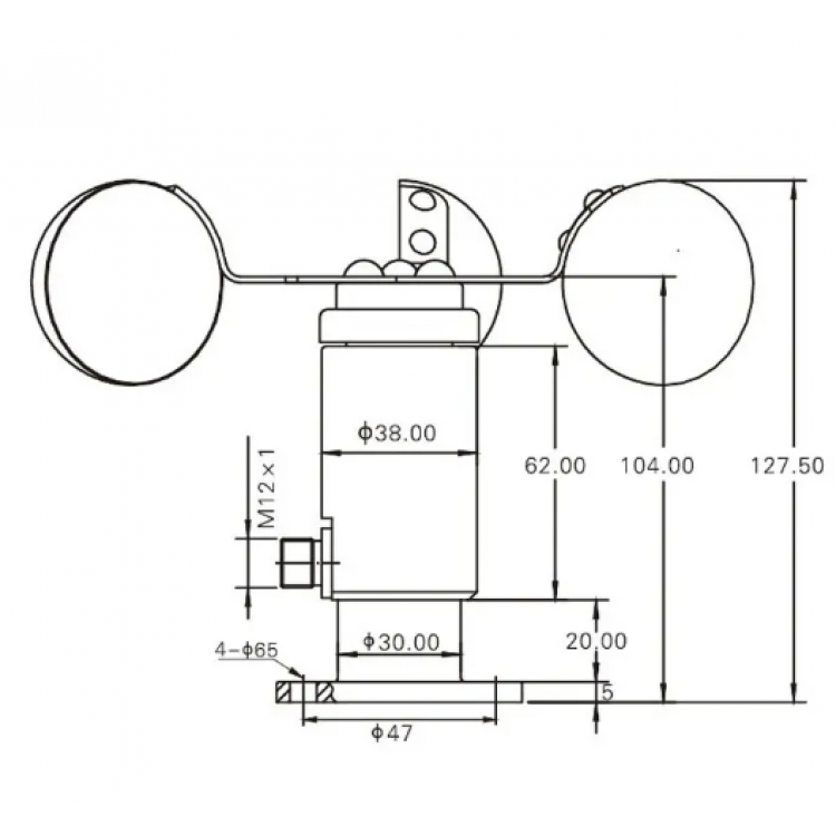 PCE Kupalı Anemometre | PCE-FST-200-201-I
