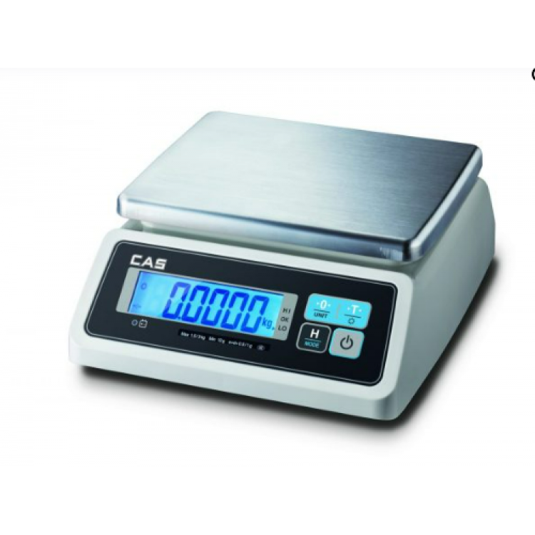 CAS SWII-W LED Paslanmaz Ve Su Korumalı Terazi 6 Kg/2g (Onaylı)