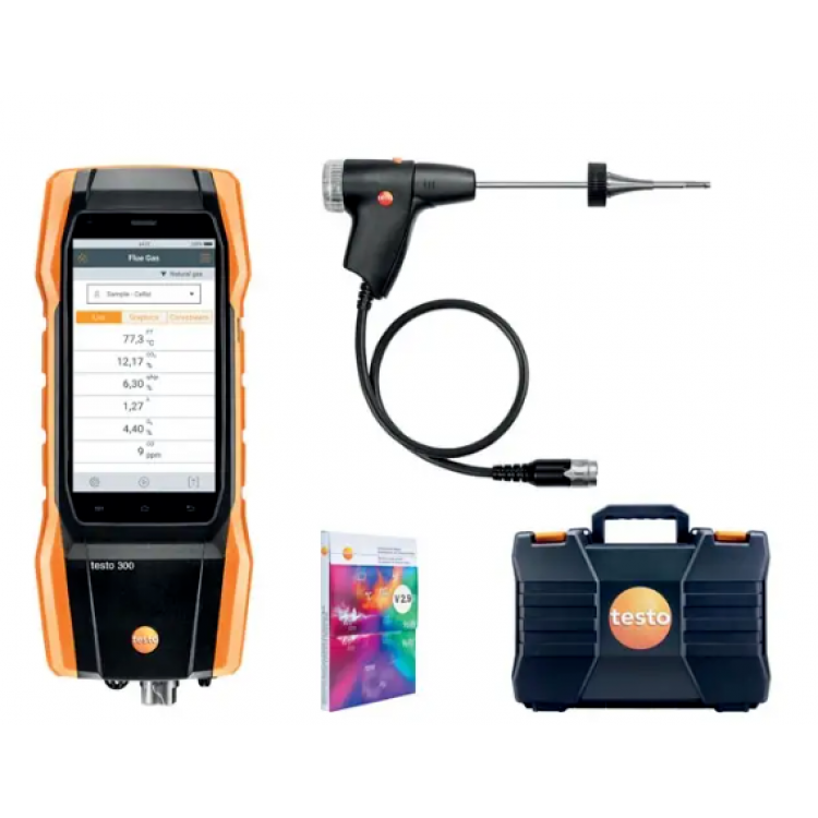 Testo 300 LL Baca Gazı Analiz Cihazı (Yazıcılı Set) 15000 PPM