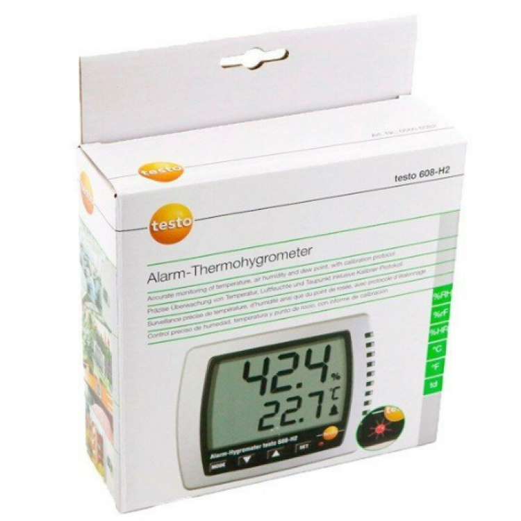 Testo 608-H2 Alarmlı Sıcaklık ve Nem Ölçer 'Çok Hassas'