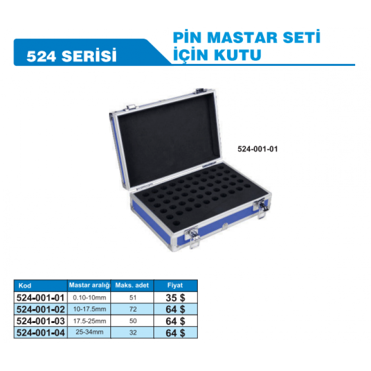 ACCUD Pin Mastar Seti İçin Kutu  | 524-001-01