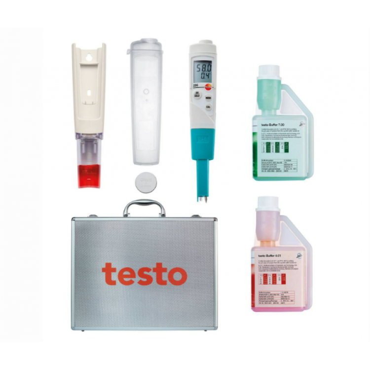 Testo 205 Et Gıda Ph ve Sıcaklık Ölçer | Çantalı Set