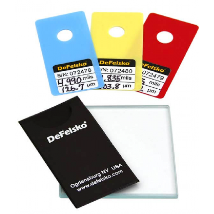 DeFelsko Positector SPG Yüzey Profil Ölçer Aksesuarları | Glass Plate & Check Shim