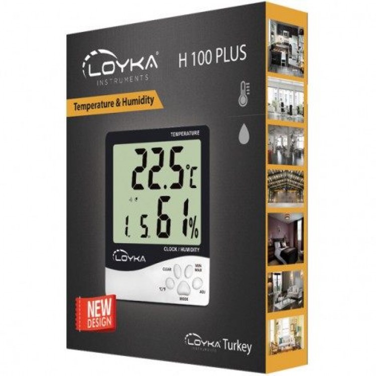 Loyka H100 Plus Sıcaklık ve Nem Ölçer Loyka H100 Plus Sıcaklık ve Nem Ölçer