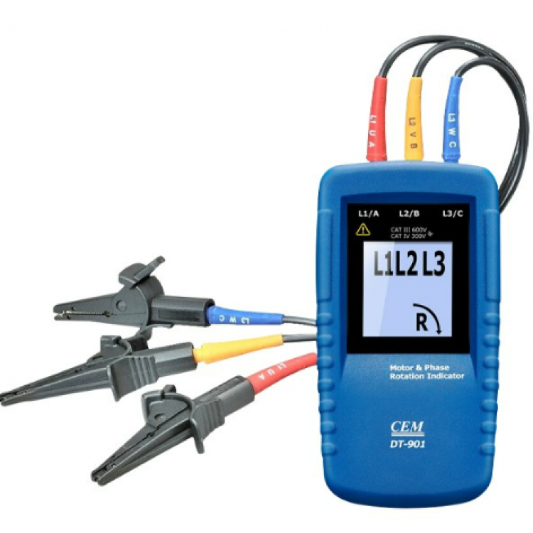 Cem DT-901 Faz Sırası Ölçüm Cihazı